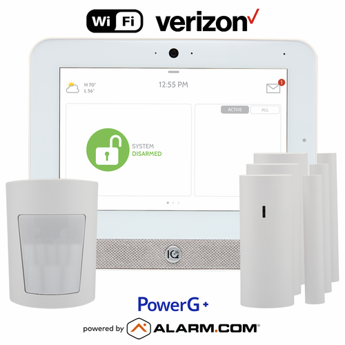 IQP5017-PGPKIT - IQ Panel 5 Dual-Path Wi-Fi/Cellular Verizon LTE Wireless PowerG+ Security System (Powered by Alarm.com)