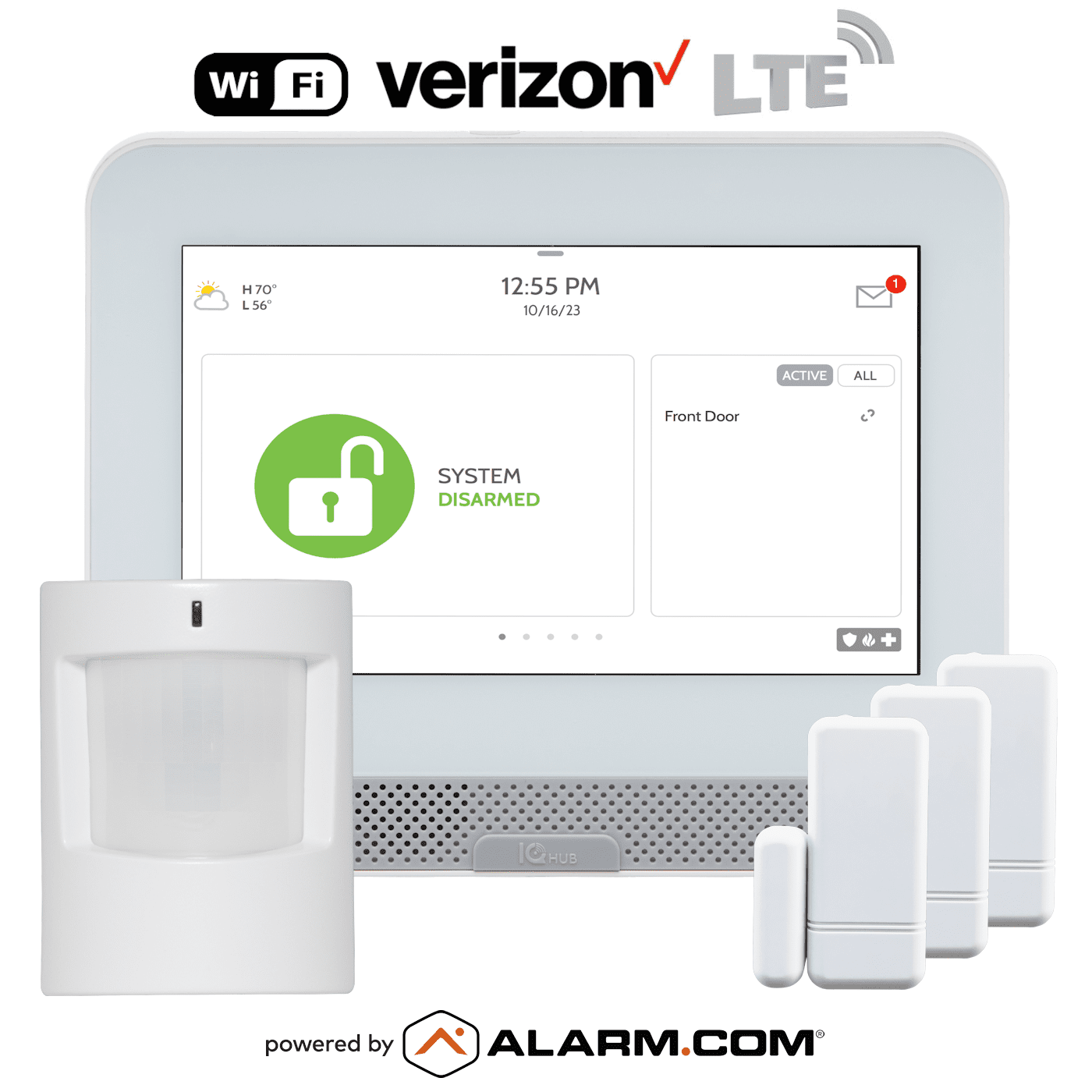 IQPH051319KIT Qolsys IQ4 Hub DualPath WiFi/Cellular Verizon LTE