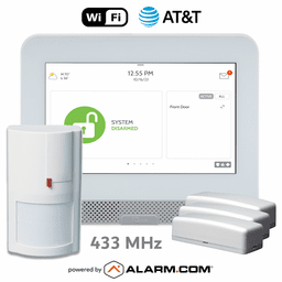 IQPH057-433KIT - Qolsys IQ4 Hub Dual-Path Wi-Fi/Cellular AT&T LTE Wireless 433 MHz Security System (Powered by Alarm.com)