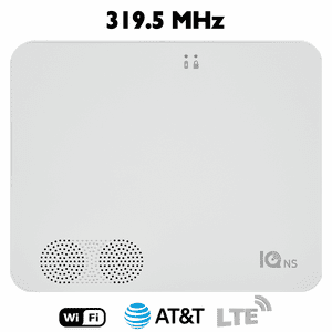 IQPK083 - Qolsys IQ4 NS No Screen Wireless Home Hub for 319.5 MHz Sensors (Built-In Alarm.com Dual-Path WiFi/Cellular AT&T LTE Communicator)
