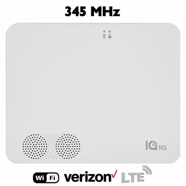 IQPK084 - Qolsys IQ4 NS No Screen Wireless Home Hub for 345 MHz Sensors (Built-In Alarm.com Dual-Path WiFi/Cellular Verizon LTE Communicator)