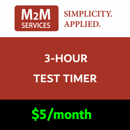 M2M 3-Hour Test Timer Services