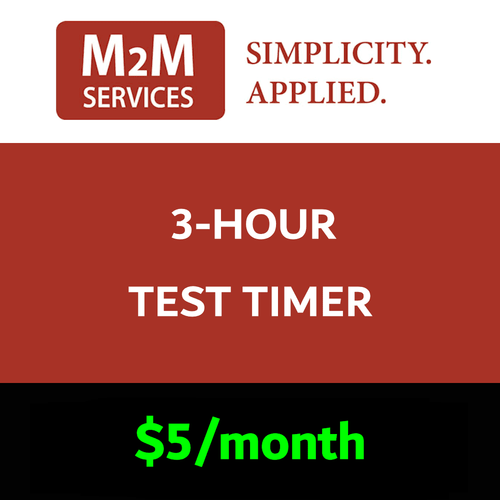 M2M 3-Hour Test Timer Services