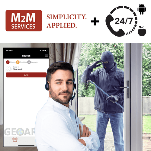 M2M Burglary Intrusion Interactive Home Alarm Monitoring Services