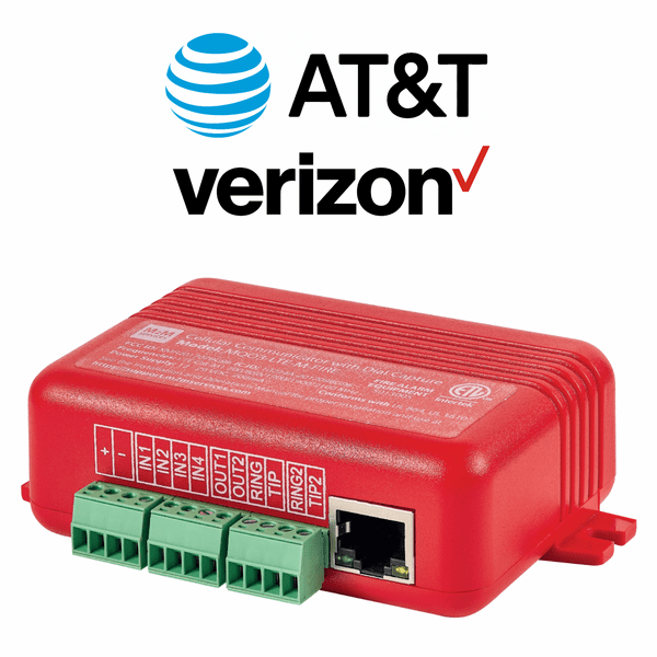MQ03-LTE-M-FIRE-AV - M2M Universal Dual-Path Multi-Band AT&T/Verizon LTE-M with LAN Ethernet Commercial Fire Alarm Communicator (Compatible with Most Panels)