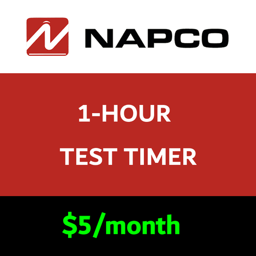 Napco 1-Hour Test Timer Services