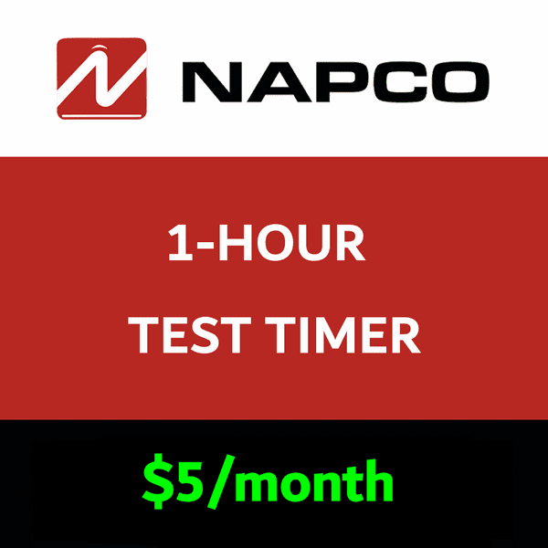 Napco 1-Hour Test Timer Services