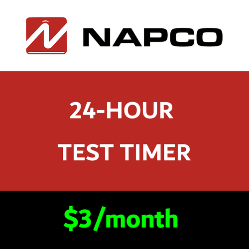Napco 24-Hour Test Timer Services