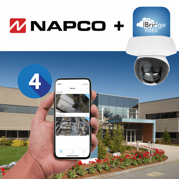 Napco 4 Standalone Business Security Camera Services (Powered by iBridgeVideo App)
