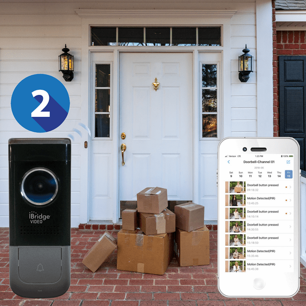 Napco Standalone 2-Video Doorbells Monitoring Services (Powered by Napco iBridge App)