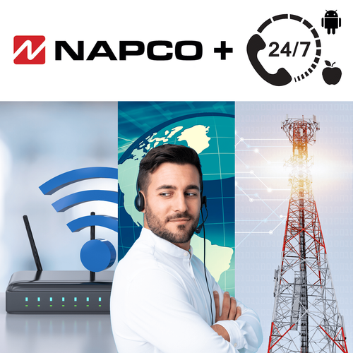 Napco Tri-Path PRO Interactive Home Security (Powered by Alula Communicator)