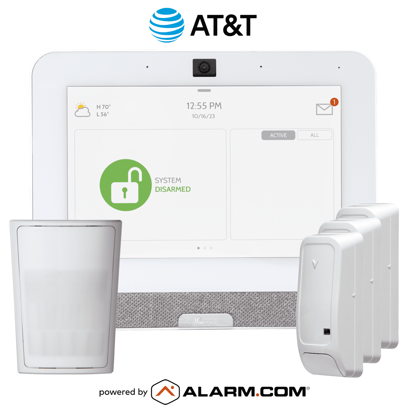 IQP4004PGKIT Qolsys IQ Panel 4 DualPath WiFi/Cellular AT&T LTE
