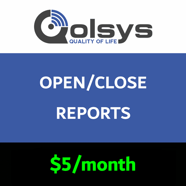 Qolsys Opening and Closing Reports