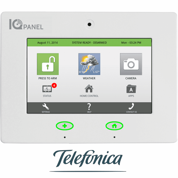 QS9014-484-00-06 - Qolsys IQ Control Panel (for the Telefonica Network)