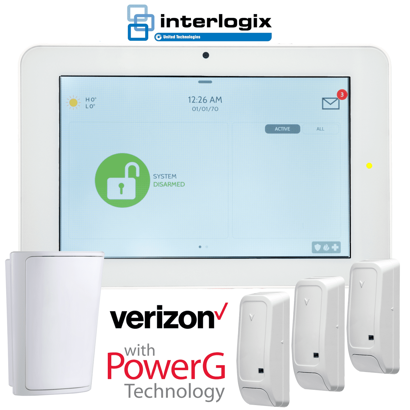 QS92011208840KIT Qolsys IQ Panel 2 Plus DualPath WiFi/Cellular