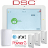 Qolsys IQ Panel 2 Plus Dual-Path WiFi/Cellular AT&T LTE Wireless Security System for PowerG and DSC 433 MHz Sensors (Powered by Alarm.com)