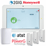 Qolsys IQ Panel 2 Plus Dual-Path WiFi/Cellular AT&T LTE Wireless Security System for PowerG and 2GIG/Honeywell 345 MHz Sensors (Powered by Alarm.com)