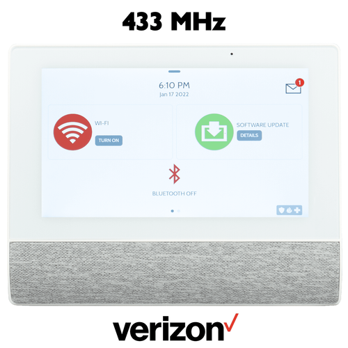 QS9301-4200-840 - Qolsys IQ Hub Wireless Touchscreen Control Panel for Legacy 433 MHz Sensors (Built-In Alarm.com Cellular Verizon LTE Communicator)