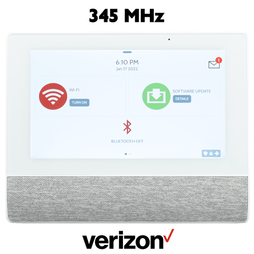 QS9301-5200-840 - Qolsys IQ Hub Wireless Touchscreen Control Panel for Legacy 345 MHz Sensors (Built-In Alarm.com Cellular Verizon LTE Communicator)