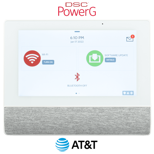 QS9302-0208-840 - Qolsys IQ Hub Wireless Touchscreen Control Panel for DSC PowerG Sensors (Built-In Alarm.com Cellular AT&T LTE Communicator)
