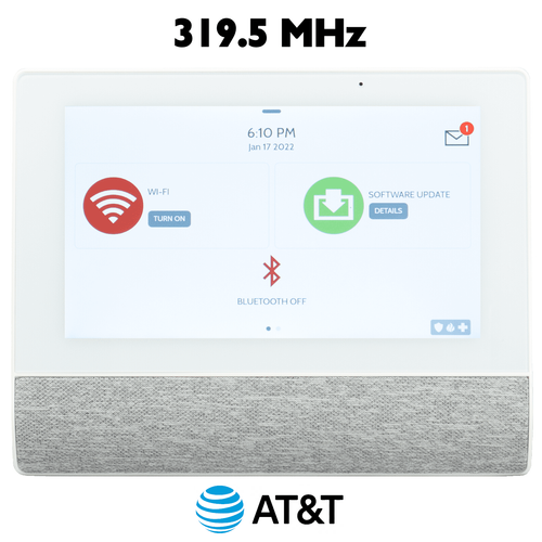 QS9302-1200-840 - Qolsys IQ Hub Wireless Touchscreen Control Panel for Legacy 319 MHz Sensors (Built-In Alarm.com Cellular AT&T LTE Communicator)