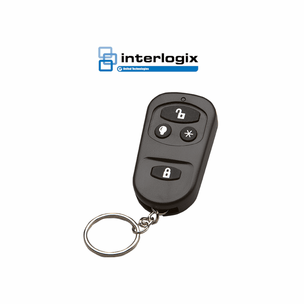 RE100 - Alula Wireless Remote 4-Button Alarm Keyfob (for GE Interlogix)