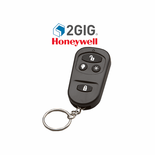 RE200RW - Alula Wireless Remote 4-Button Alarm Keyfob (for 2GIG & Honeywell Home)