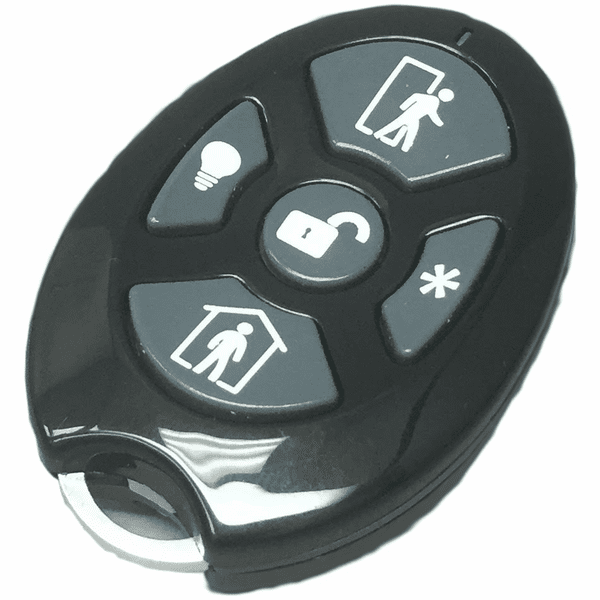 RE600-5 - Resolution Products Wireless 5-Button Remote Alarm Keyfob (Cryptix-Encrypted)