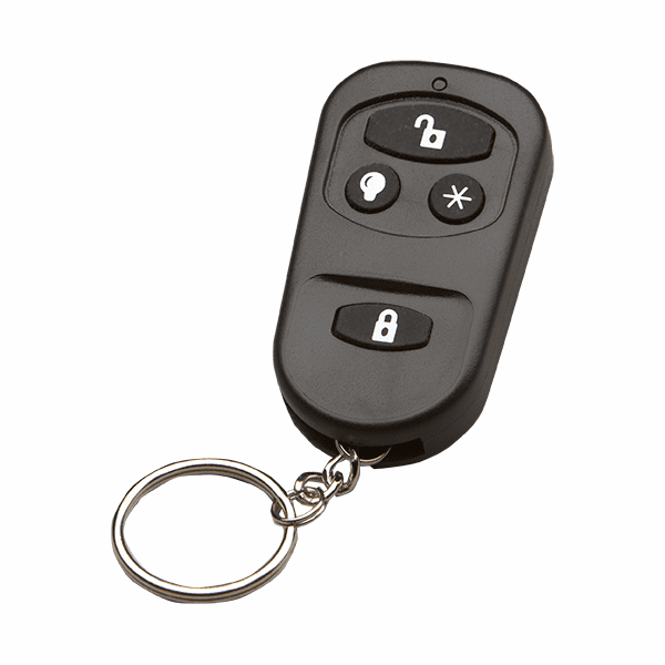 RE600 - Alula Wireless 4-Button Remote Alarm Keyfob (for Connect+ Panel)