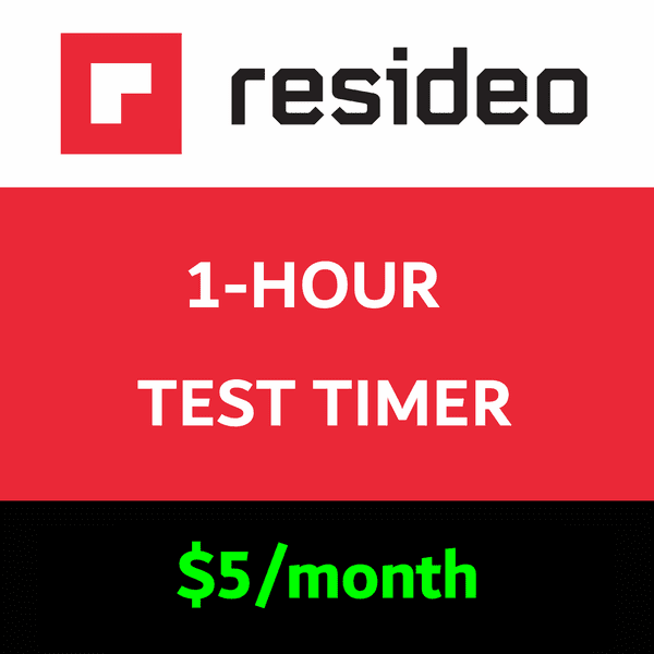 Resideo 1-Hour Test Timer Services
