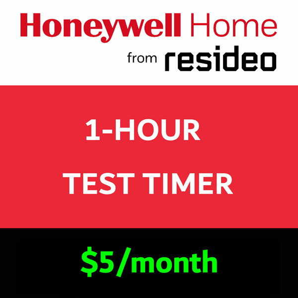 Honeywell Home 1-Hour Test Timer Services