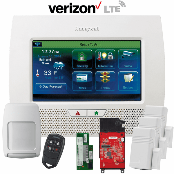 Resideo Honeywell Home LYNX Touch L7000 Dual-Path WiFi/Cellular Verizon LTE Wireless Security System (Powered by AlarmNet)