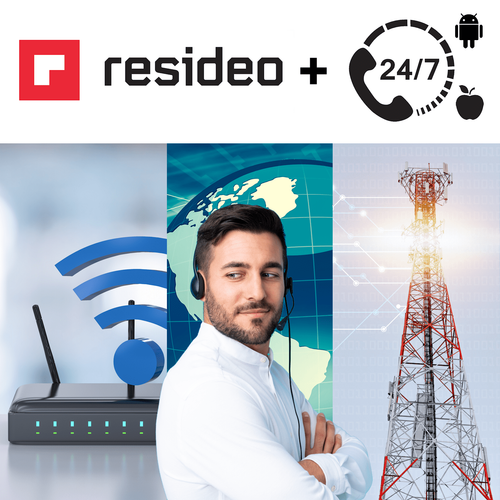 Resideo Tri-Path PRO Interactive Home Security (Powered by Alula Communicator)