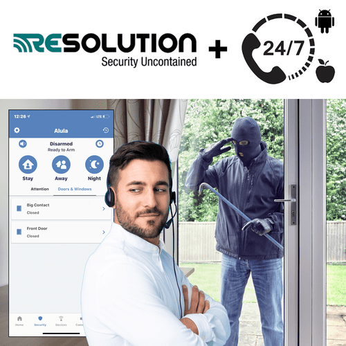 Resolution Burglary Intrusion Interactive Home Alarm Monitoring Services