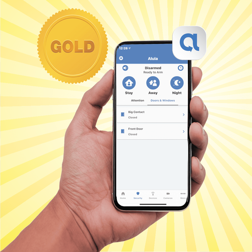 Resolution PRO WiFi Gold Interactive Home Alarm Monitoring Services (Powered by Alula App)