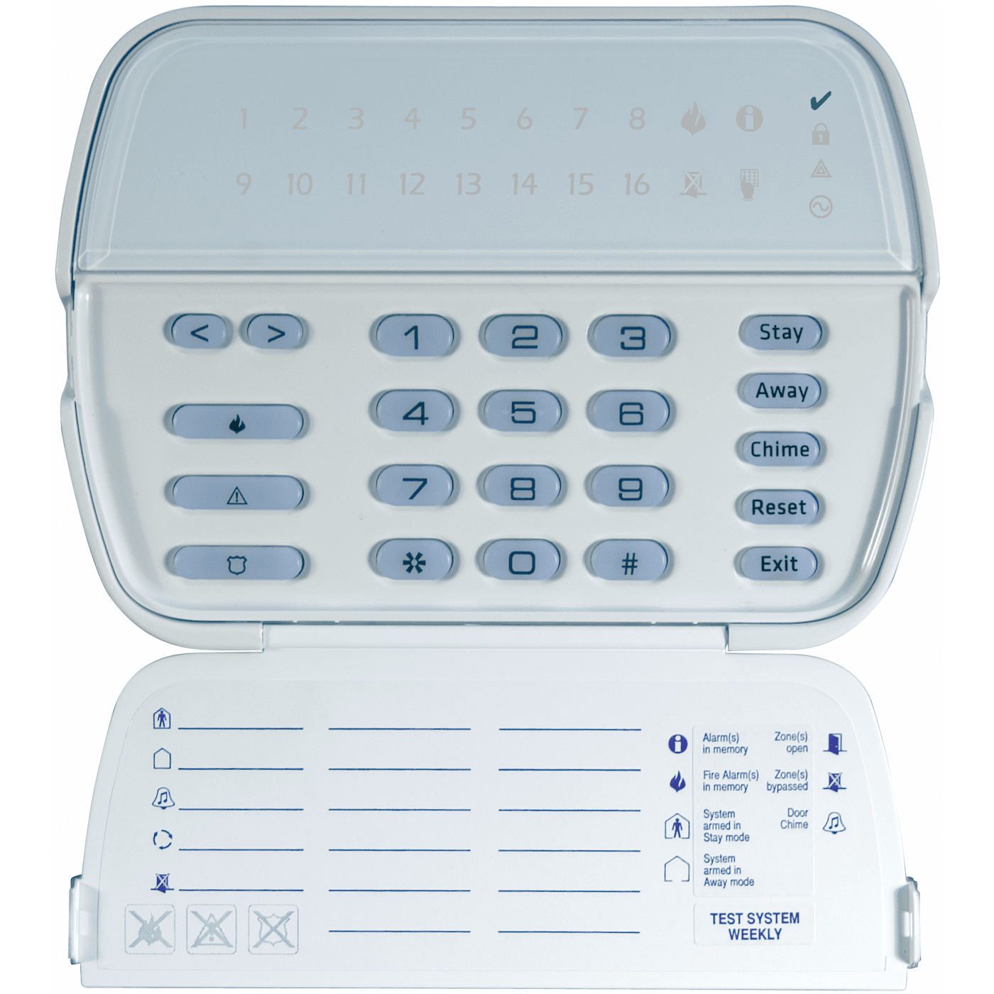 RFK5516 DSC LED Hardwired Alarm Keypad with 433 MHz Transceiver (for