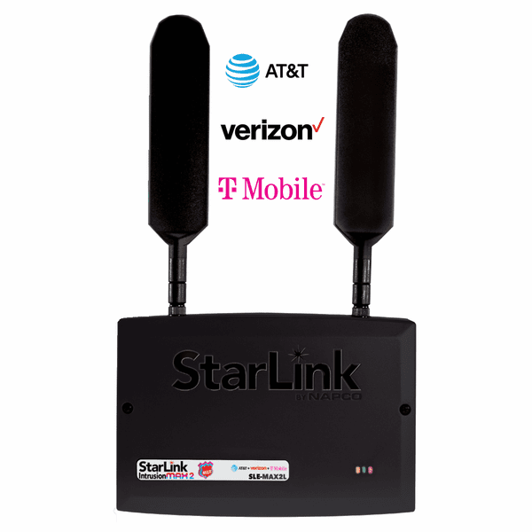 SLE-MAX2L - Napco StarLink Max 2 Universal Cellular Tri-SIM AT&T/Verizon/T-Mobile 5G LTE-M Alarm Communicator (Compatible with Most Panels)