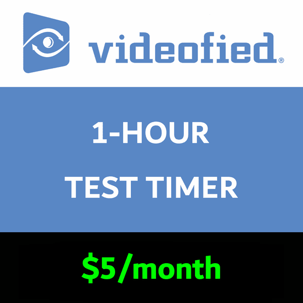 Videofied 1-Hour Test Timer Services