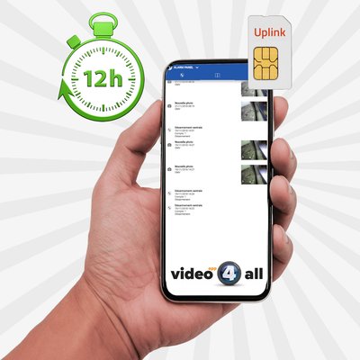 Videofied DIY Cellular Video4All App Interactive Business Alarm Monitoring Services and 12-Hour Supervision Test (Powered by Uplink SIM Card)