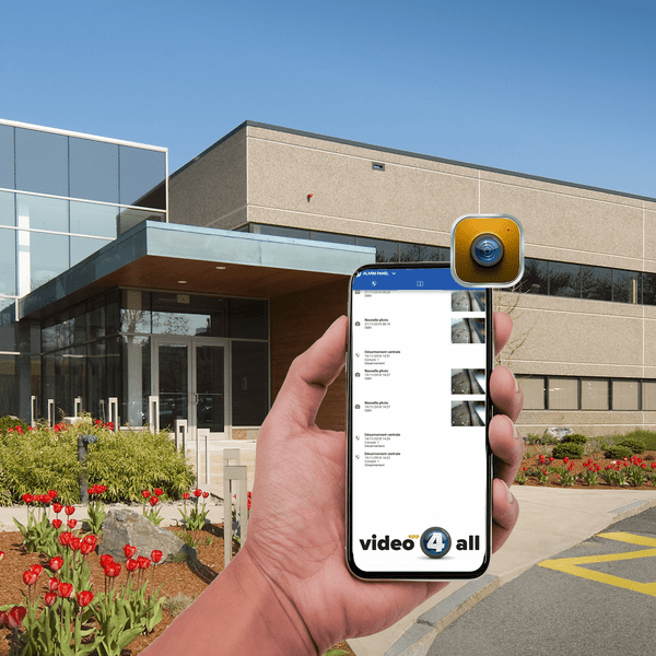 Videofied DIY Cellular Video4All App Interactive Business Alarm Monitoring Services and Daily Supervision Test (Powered by Telguard SIM Card)