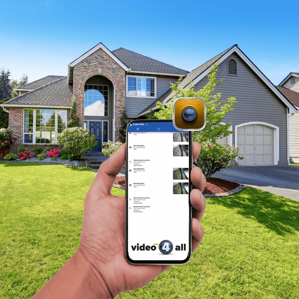 Videofied DIY Cellular Video4All App Interactive Home Alarm Monitoring Services and Daily Supervision Test (Powered by Uplink SIM Card)