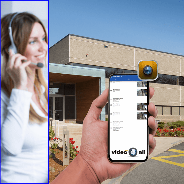 Videofied PRO Cellular Video4All App Interactive Business Alarm Monitoring Services and Daily Supervision Test (Powered by Telguard SIM Card)