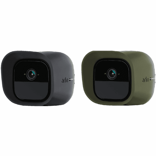 VMA4220K - Arlo Skins in Black/Green-Color (2-Pack for Arlo Go Cameras)