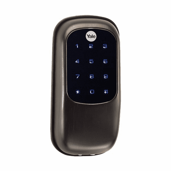 YRD120ZW-0BP - Yale Pushbutton Key-Free Touchscreen Keypad Deadbolt Lock with Z-Wave (in Oil Rubbed Bronze Finish)
