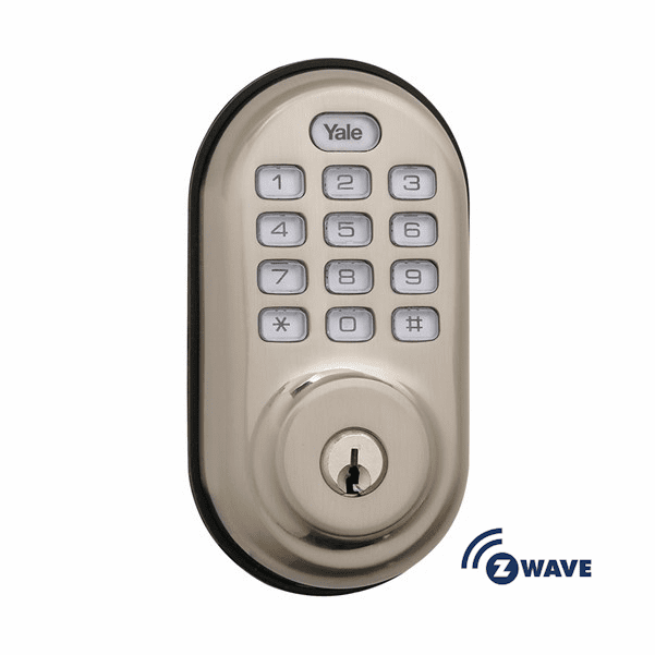 YRD210ZW619 - Yale Z-Wave Push Button Keypad Deadbolt (in Satin Nickel Finish)