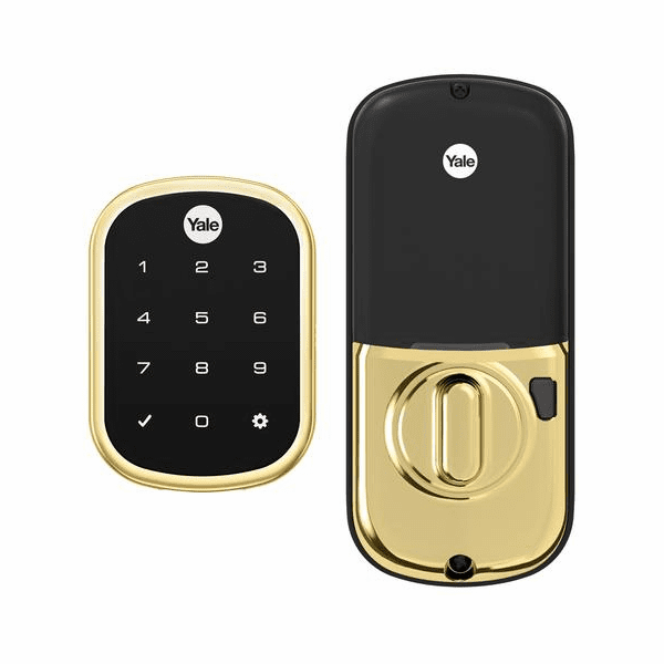 YRD256ZW2-605 - Yale Assure Lock SL Touchscreen Key-Free Keypad Deadbolt with Z-Wave Plus (in Bright Brass Finish)