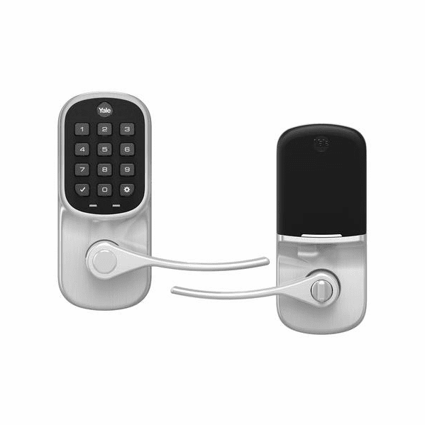 YRL236-ZW2-619 - Yale Assure Lever Pushbutton Keypad Key-Free Lock with Z-Wave Plus (in Satin Nickel Finish)