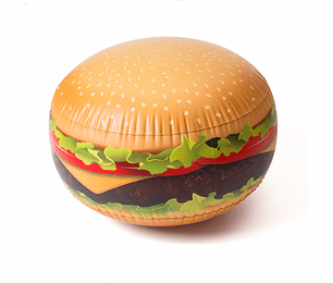 3ft Gigantic Bouncing Burger Ball thumbnail