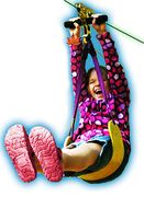Alien Flier Zip Lines with Seats and Discs