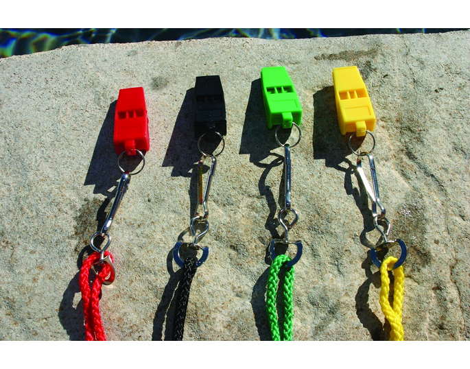 Pealess Slimline Whistle with Lanyard